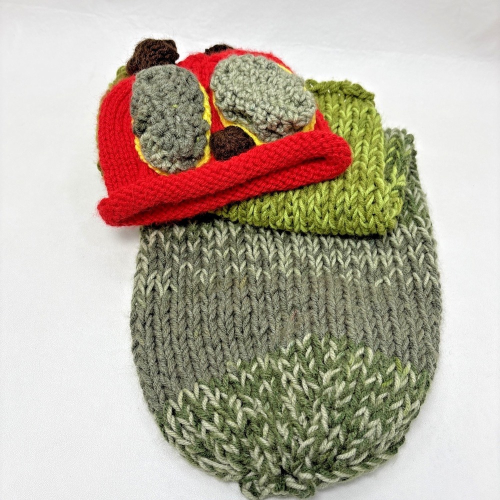 Newborn Handmade Photo‎ Crochet Outfit Hungry Caterpillar Inspired